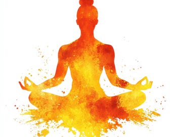 Paquete de 16 siluetas de yoga, imágenes prediseñadas de posturas de yoga, imágenes prediseñadas de acuarela imprimibles, archivos JPG de alta calidad, manualidades digitales en papel, diario basura