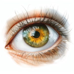 10 Realistic Eyes Clipart Bundle, Human Eye Illustrations, Printable Watercolor Clipart, High Quality JPGs, Digital Download, Commercial Use