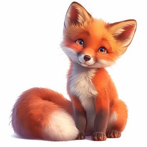 16 Happy Little Fox clipartbundel, schattige vos wordt afgedrukt illustraties, afdrukbare aquarel clipart, hoge kwaliteit JPG, Paper Craft, Junk Journal