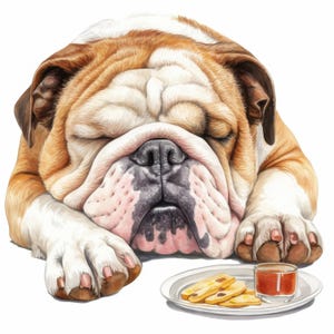 13 Engelse Bulldog set 2 clipartbundel, dieren kaarten maken, hoge kwaliteit JPG, afdrukbare aquarel clipart, papier ambacht, ongewenste tijdschriften