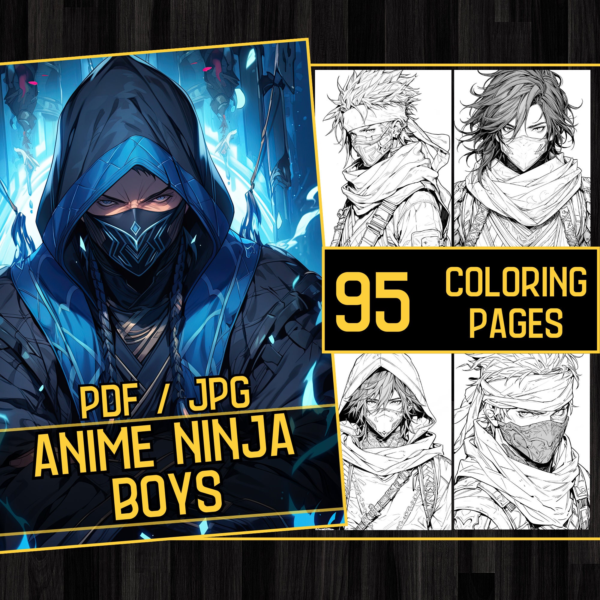 Anime Paint by Number Kit for Adults and Kids, Anime Coloring Kit
