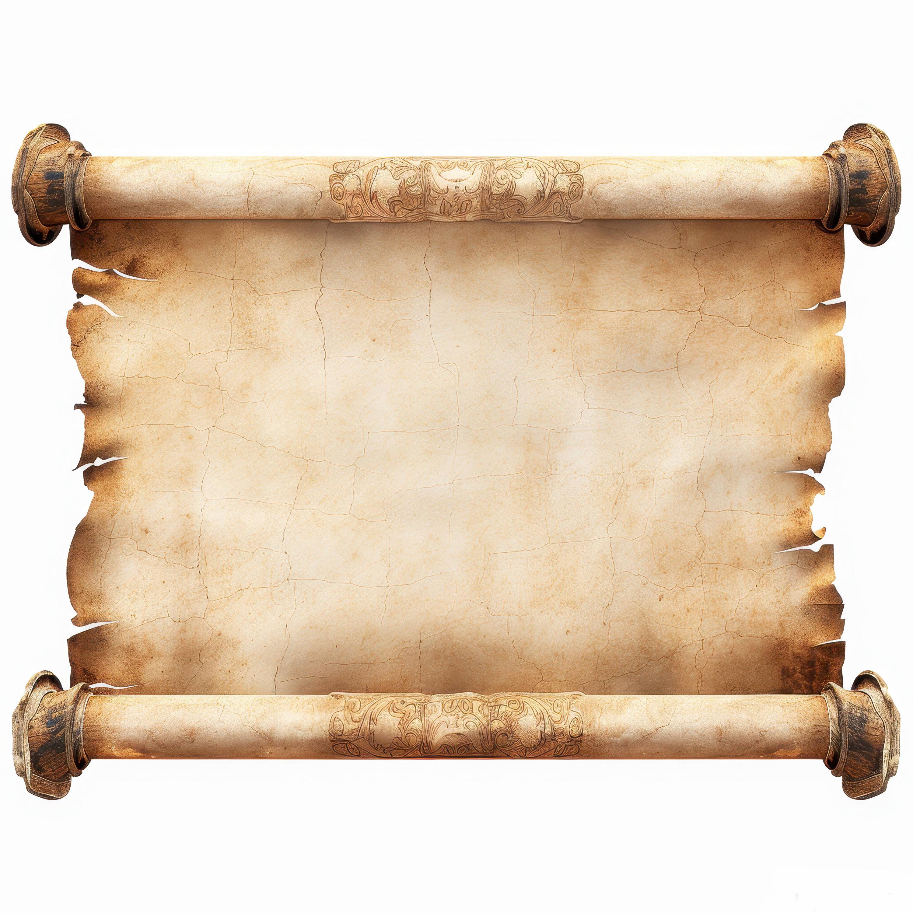 12 Medieval Scroll Clipart Bundle Set 2, Vintage Old Scroll ...