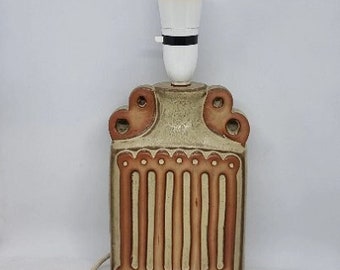 Vintage Tremaen Pottery Table lamp: Brutalist. Made in England, 1970s. Rare find, Rare find