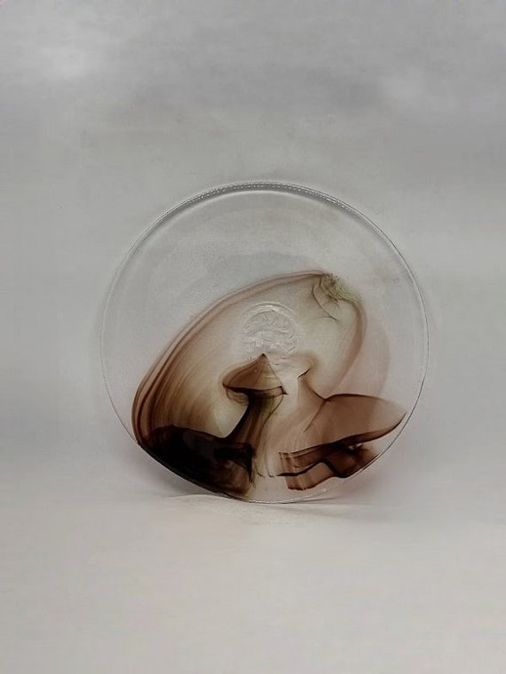 食器 Ulrica Hydman Vallien COSTA CODA plate Ulrica Hydman - Vallien Art Glass Plate, Kosta Boda Clear