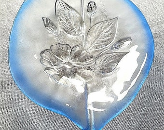 Vintage Large Walther Glas Artistic Glass Plate/ Bowl, Made