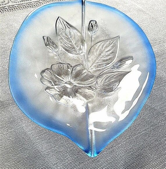 Vintage Large Walther Glas Artistic Glass Plate/ Bowl, Made