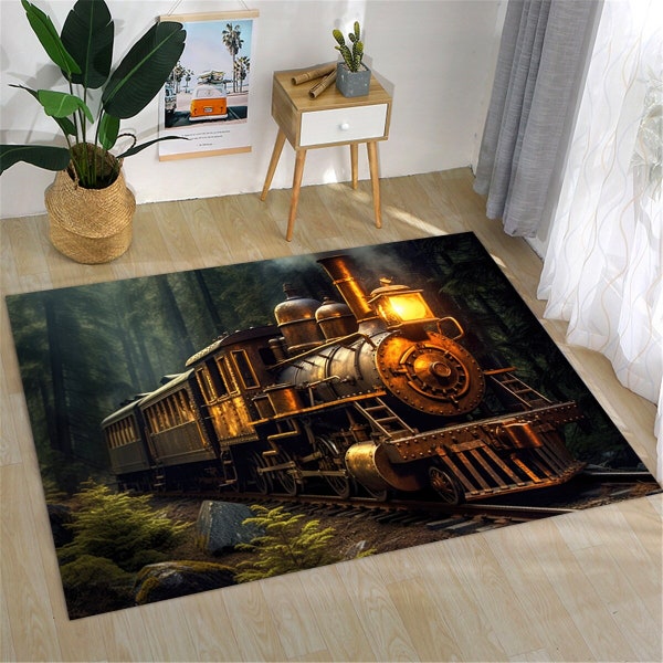 Train Rug Etsy