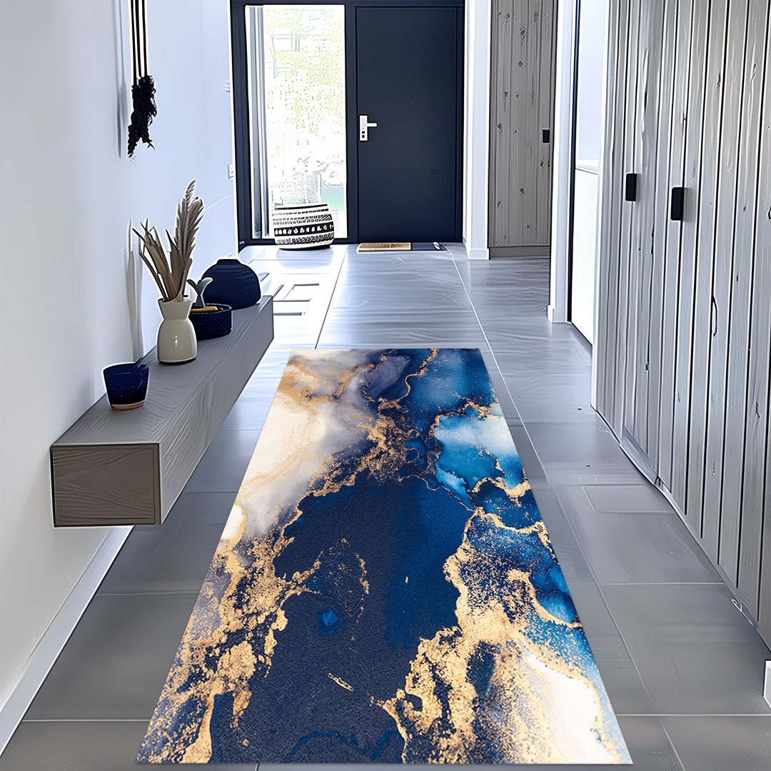 Blue Marble Rug Pattern Marble Rug, Blue Marble Rug, Navy Blue Marble Rug, Marble Patterned Rug ...