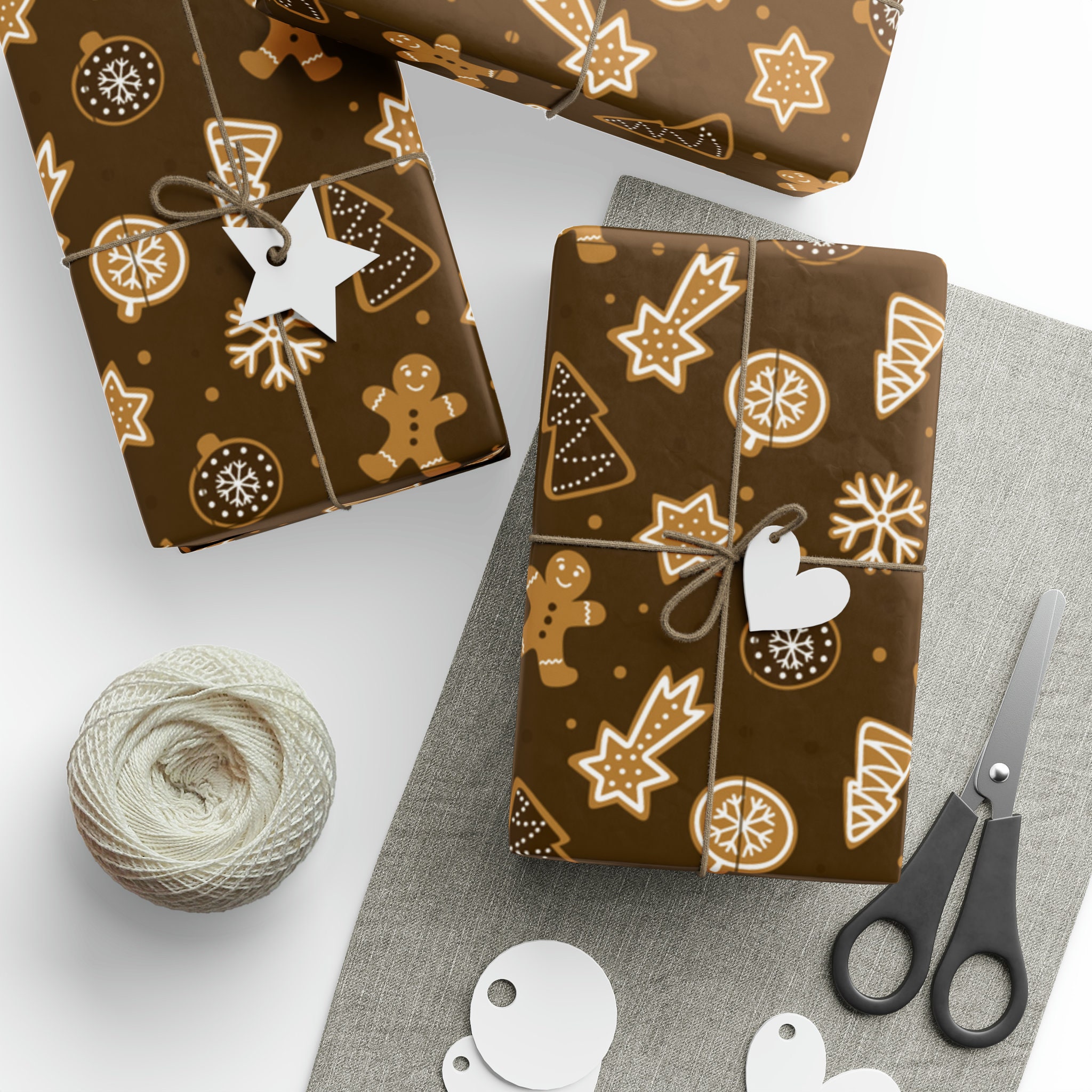 TYYMNDWP Christmas Wrapping Paper Green Gingerbread Man Wrapping Paper for  Christmas Birthday Valentine's Day Wedding Holiday Gift Wrap Funny Wrapping