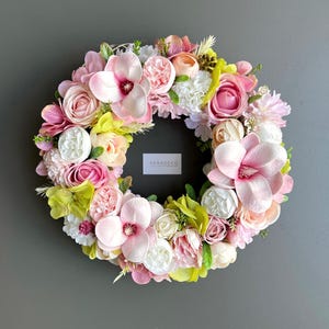 Summer Vibes Wreaths | Handmade Door Decor, Pastel Floral Wreath, Seasonal Wall & Home Decoration