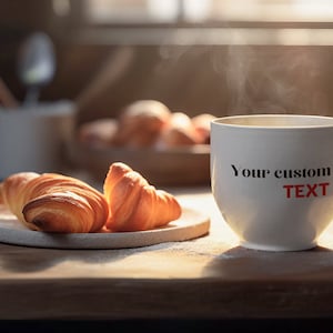 Personalized Coffee Mug - Custom Text Mug, Unique Gift, Customizable Mug for Coffee & Tea, Custom Quote Mug, Made to Order - Ideal for Gifts