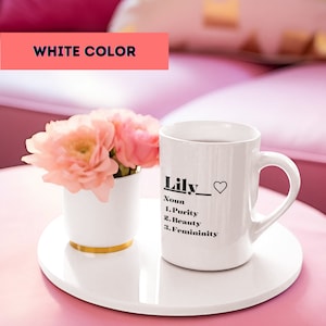Personalisierte Name Definition Tasse - Individueller Name Bedeutung Kaffeetasse - Einzigartiges Geschenk für Freunde und Familie - 11 oz
