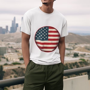 Patriotic Flag T-Shirt | Custom Flag Graphic Tee | Unisex Cotton Shirt