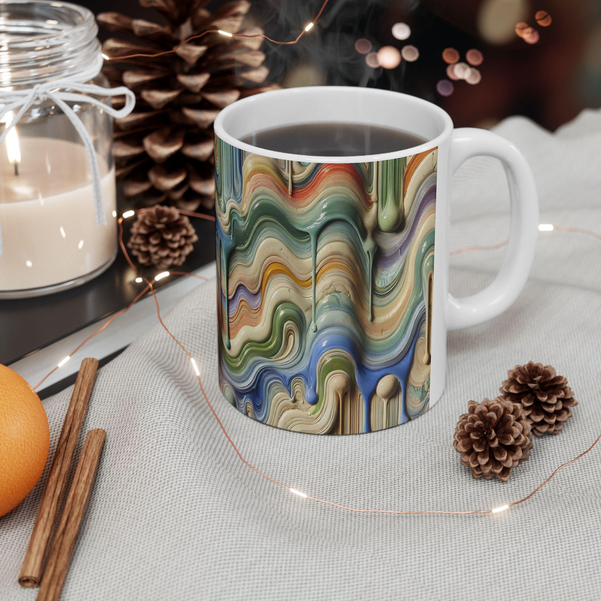 Abstract Drip Art Mug 11oz, 15oz Ceramic Coffee Cup Colorful Modern Paint  Flow Design Unique Artistic Gift for Coffee Lovers - Etsy New Zealand, image size:2048x2048