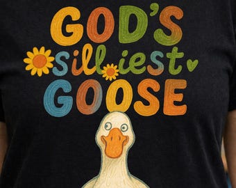 El ganso más tonto de Dios (PNG cristiano), diseño para camiseta de grupo juvenil de la iglesia (descarga digital), sublimación cristiana