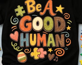 Sei ein guter Mensch (PNG), Affirmation für mentale Gesundheit (PNG), Aufmunterndes und inspirierendes Zitat