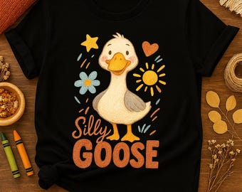 Silly Goose PNG, Teacher Goose PNG, Commercial Use, Trendy Goose Sublimation