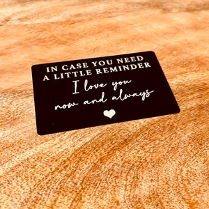 Liebeskarte "I Love You" Freundin/Freund/Portemonnaie/Geldbörse/Handyhülle