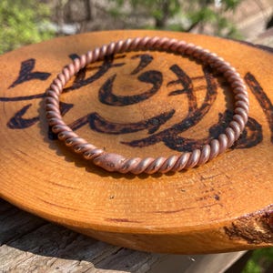 Copper Tensor Ring 8 Gauge 1/2 Royal Egyptian Cubit -Single twist
