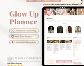 Notion Glow Up Planner | That Girl Aesthetic | Body Mind Beauty Style Dashboard | Digital Life Planner| Wellness Tracker | Self Care Journal