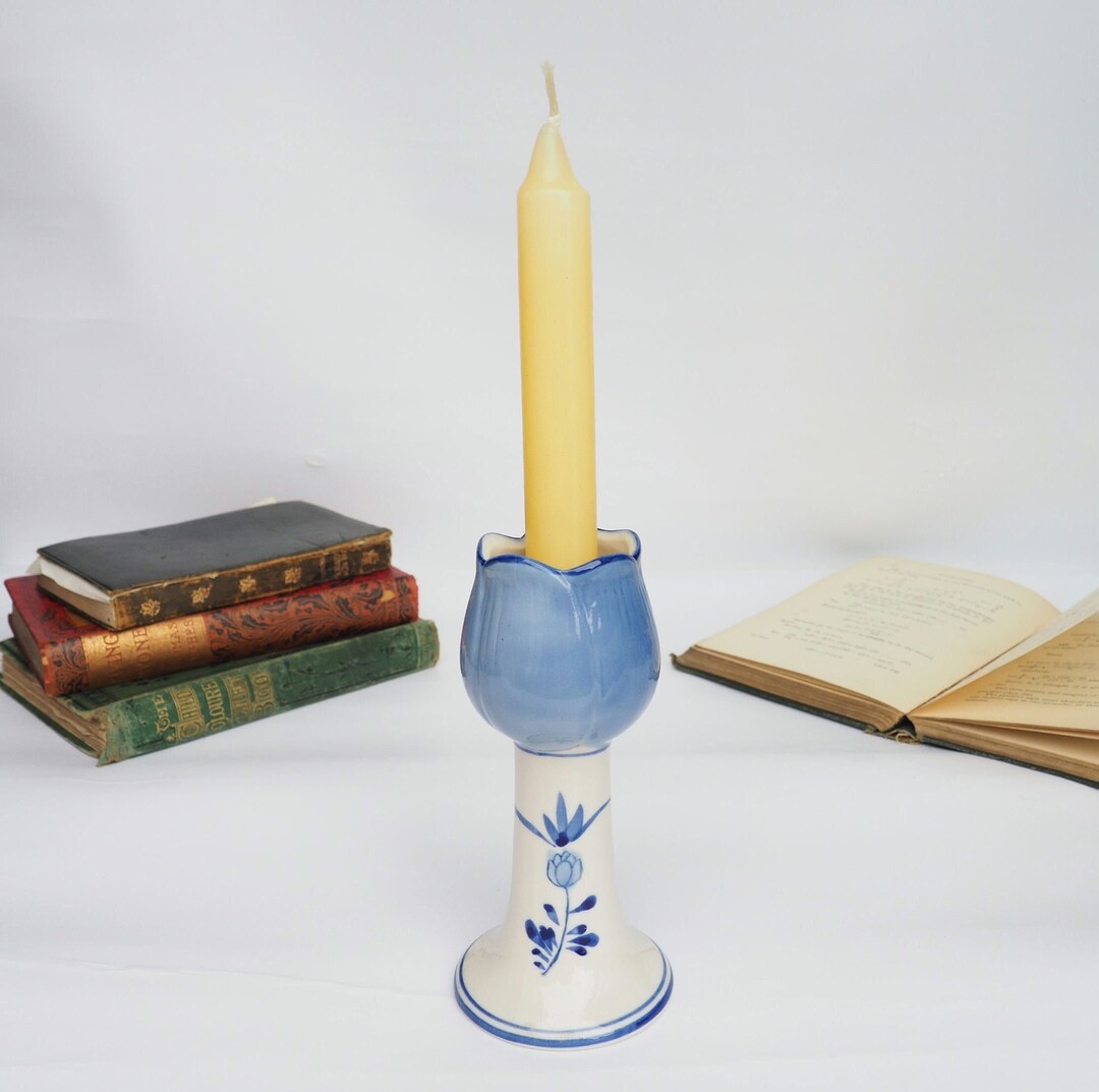 コバルト ディープブルー ヴィンテージ ガラス 小型 8インチ 20 cm