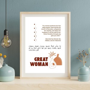 Islamic Poster | She Walks with Faith | Printable High Quality | Islamic Printable Art for Righteous Women | ISO Ratio