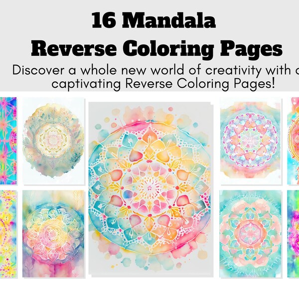 Printable Reverse Coloring Pages Etsy Printable Reverse Coloring Pages Etsy