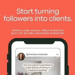 30-Day Real Estate Social Media Content Calendar for August | Captions + Canva Templates + Posting Guide | Social Media for Real Estate