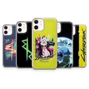 Anime Handyhülle Cyberpunk Design Cover für iPhone 16, 15Plus, 14, 13, 12, Samsung S24Ultra, S23FE, S22, A15, Pixel 9Pro XL, 8A, 8Pro, 7A, 6