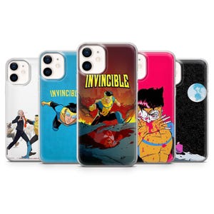 Coque de téléphone Invincible Comics pour iPhone 16, 15Plus, 14, 13, 12, Samsung S24Ultra, S23FE, S22, A15, A14, Pixel 9Pro XL, 8A, 8Pro, 7