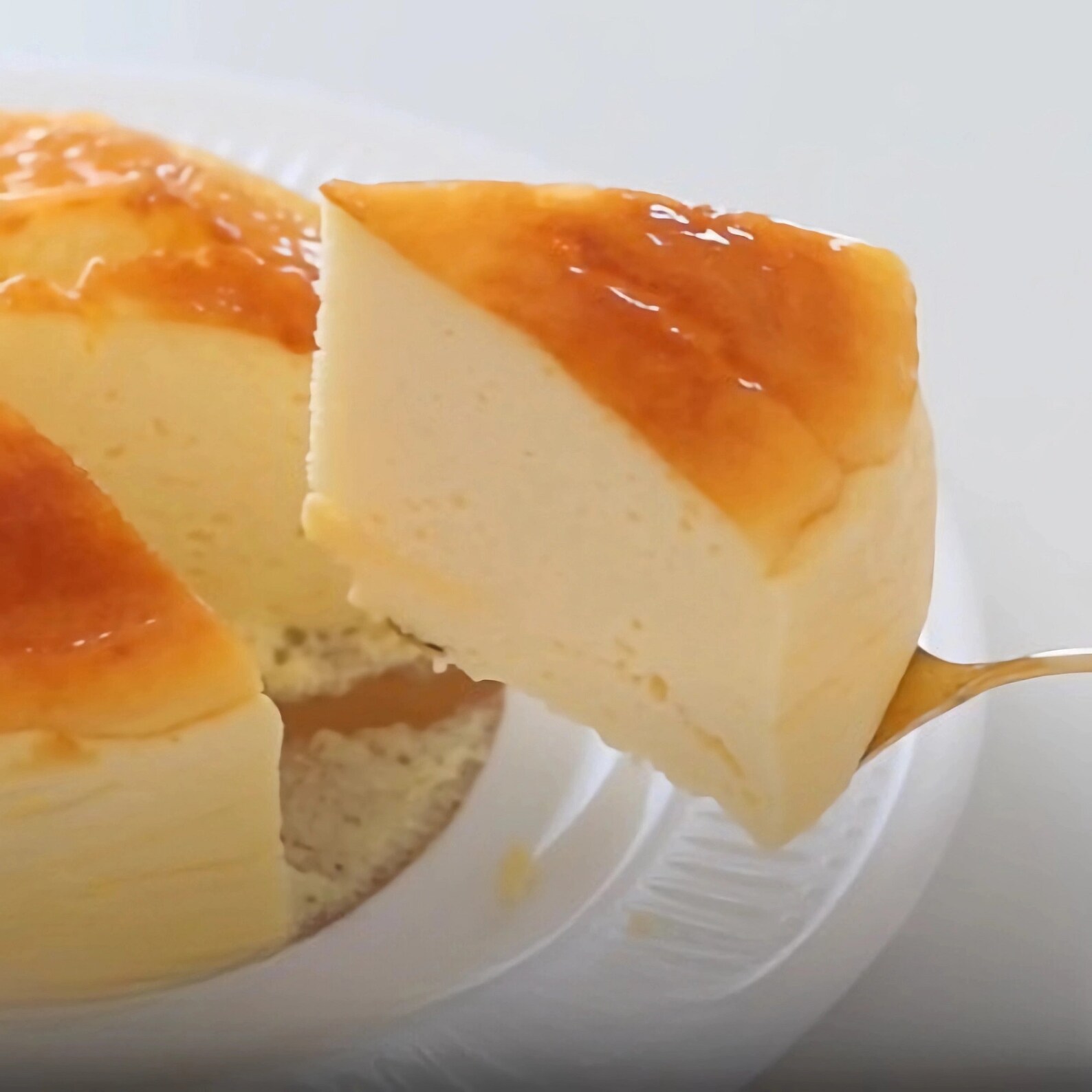 Yogurt Souffle Cake With Mango Sauce Etsy