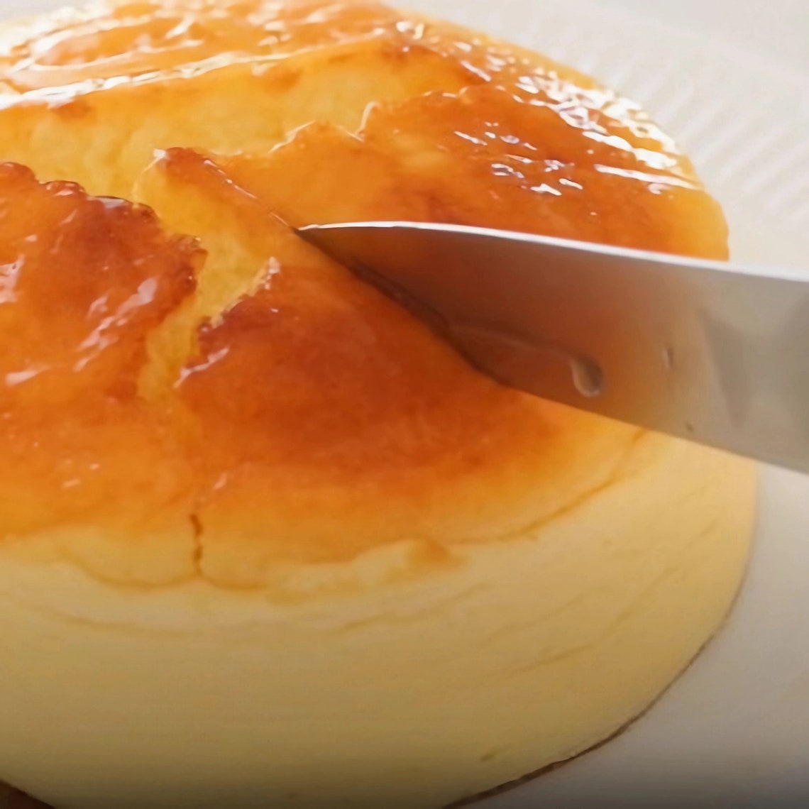 Yogurt Souffle Cake With Mango Sauce Etsy