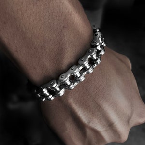 Pulsera de cadena para él para ella - Regalo Moto Regalo Cadena de Bicicleta