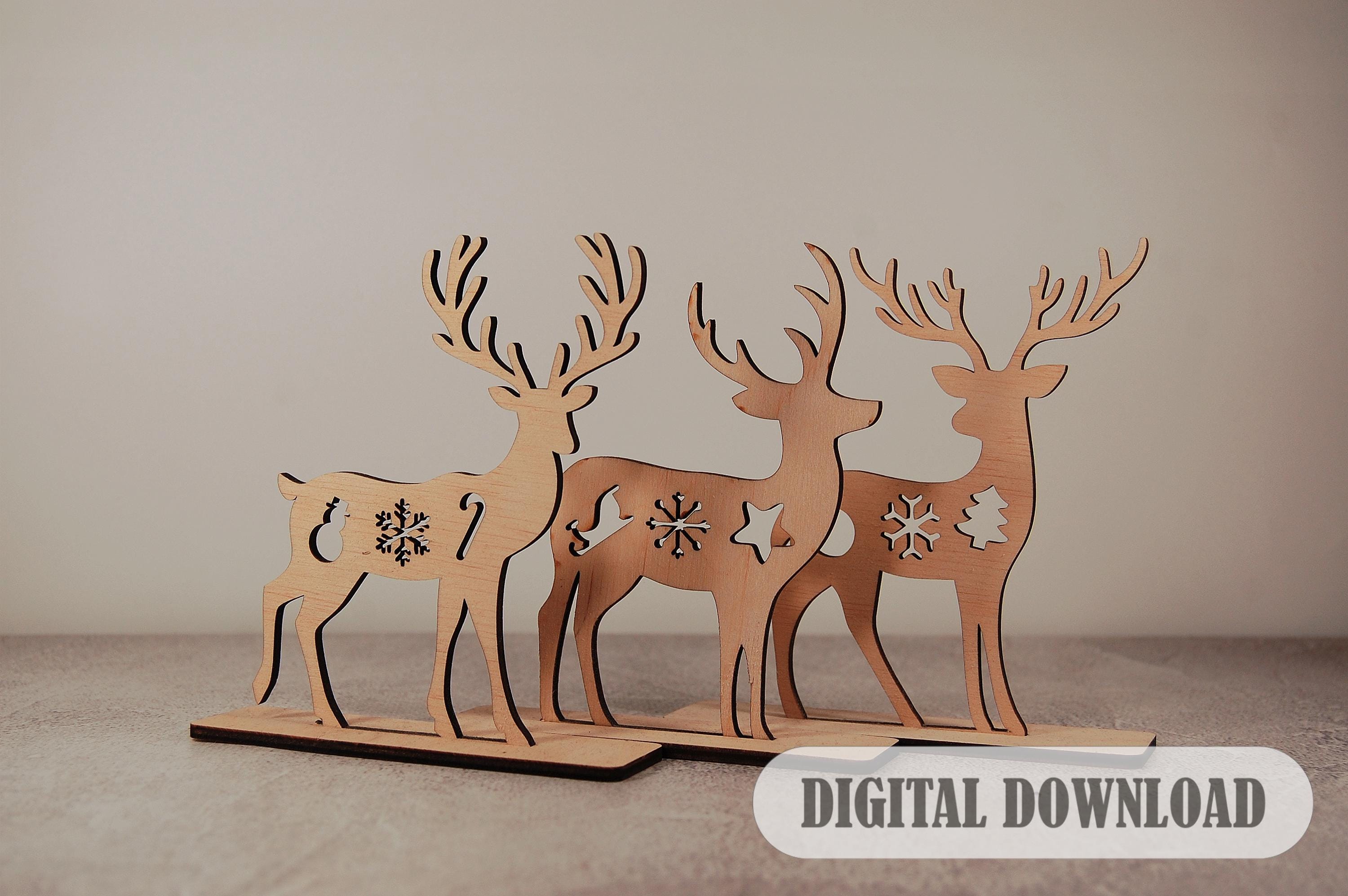 Renne Alce Del Bosco Decorazioni Natale Addobbi Natalizi Fai Da Te - Foto 11