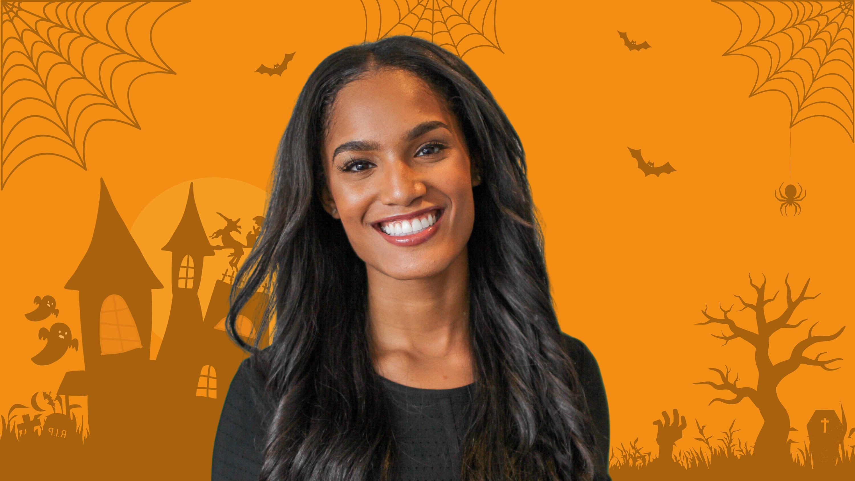 Halloween Zoom Background for Work From Home Office Digital Etsy