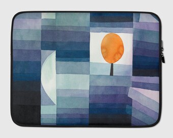 Custodia per laptop, opera d'arte vintage "L'araldo dell'autunno" di Paul Klee, custodia per laptop, custodia per laptop, regalo per l'università, accessorio tecnologico, regalo per il lavoro