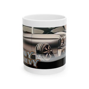 Classic Chevrolet Heavy Chevy Chevelle Ceramic Mug , 1970 nostalgia Coffee Cup , Chevy Enthusiasts Drinkware , Unique Design Collectors Cup