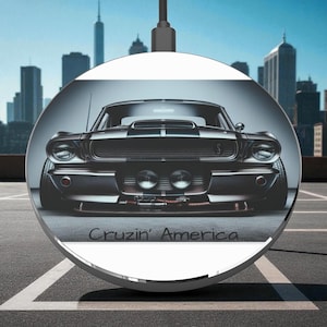 1965 Ford Mustang draadloze oplader, cadeau autoliefhebber, vintage autodecor, autoliefhebberaccessoire, autolader