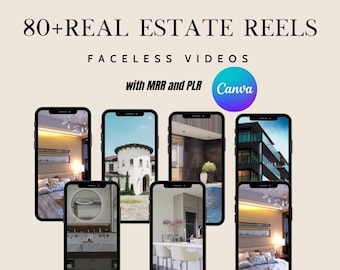 Real Estate Instagram Reels: Luxury Realtor Canva Templates (Digital Download)