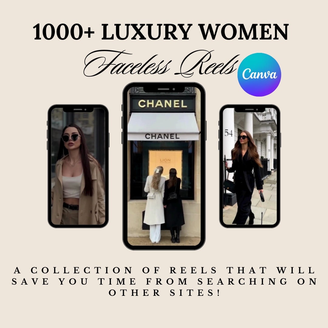 Luxury Women Faceless Reels: Instagram Video Clips (Digital Download)