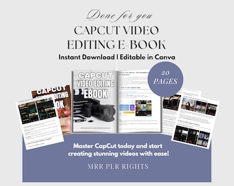 CapCut Editing eBook: Ultimate Guide for Beginners & Pros (MRR + PLR)