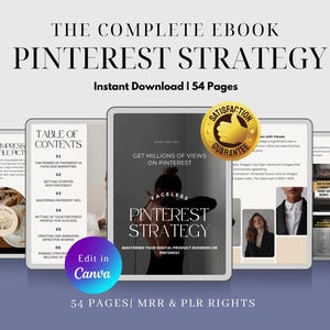 Guida al marketing di Pinterest per principianti con etichetta privata e diritti di rivendita master per rivendere, libro Dfy, corso di marketing di Pinterest MRR PLR