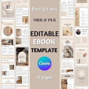 Editable eBook Template: Canva Coaching Workbook with Resell Rights