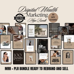 30 Faceless Digital Marketing MRR Products, Faceless Marketing, DFY