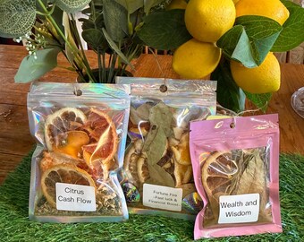 Rosemary Lemon Simmer Pot | Prosperity Blend | Bay Leaf Home Fragrance Kit