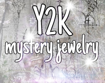 Y2K mystery jewelry bag, lucky dip, aesthetic and trendy mystery box, y2k vibe, surprise bundle