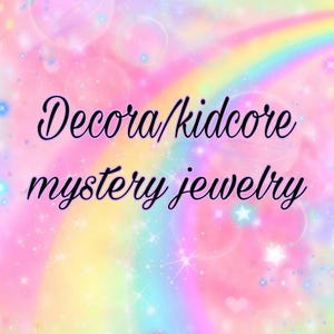 Decora Kidcore Mystery Schmucktasche, Harajuku Modeaccessoires