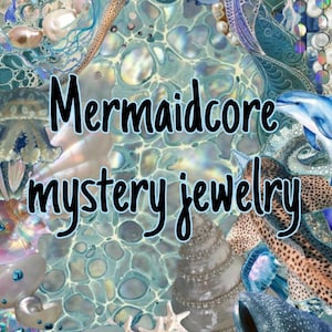 Gioielli misteriosi Mermaidcore, gioielli da spiaggia, borsa misteriosa, gioielli da oceano, pacco misterioso, gioielli misteriosi, estrazione della fortuna