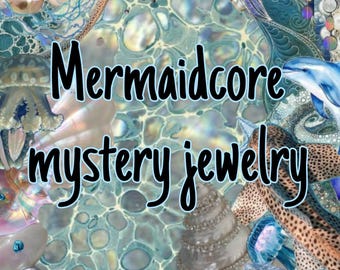 Mermaidcore-mysterie-sieraden, strandsieraden, mysterietas, oceaansieraden, mysteriebundel, mysterie-sieraden, geluksdip