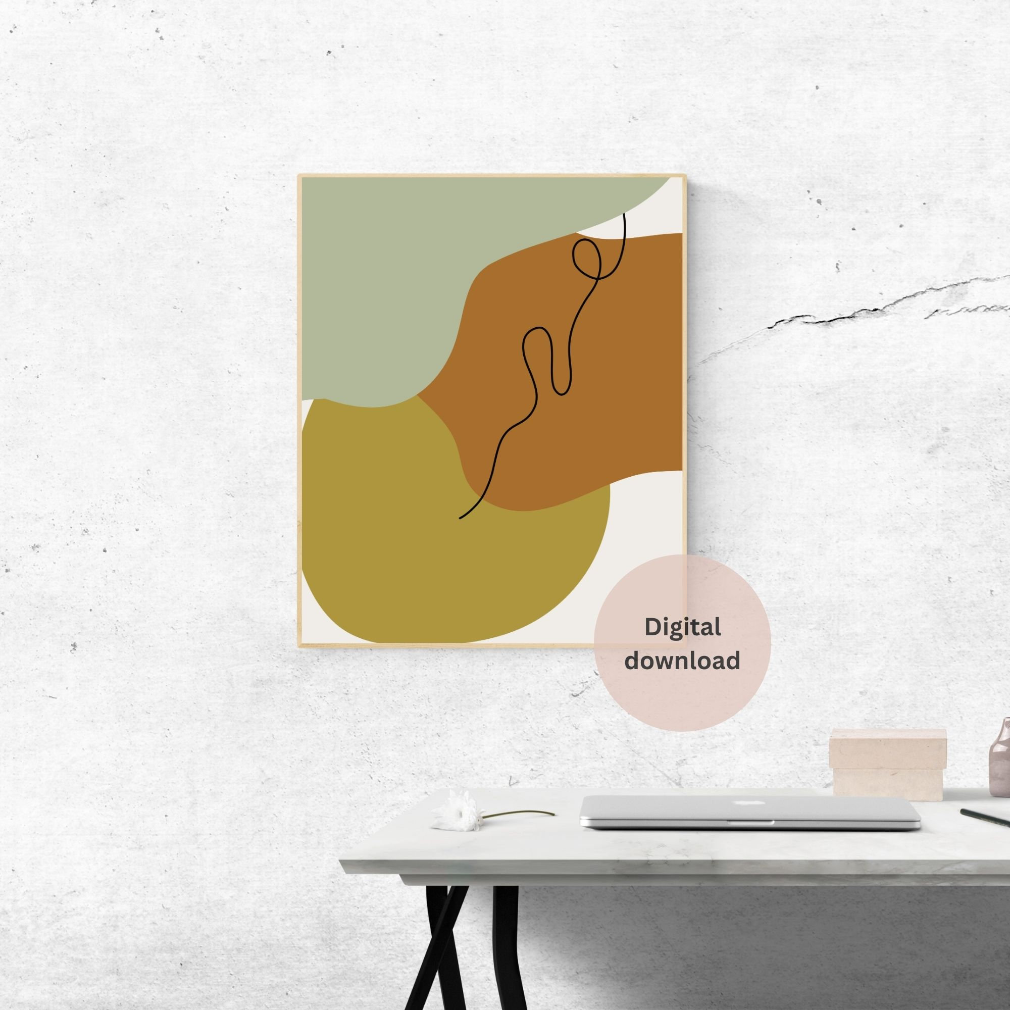 Abstract Versatile Neutral Printable Wall Art, Modern Minimalist ...